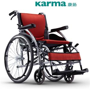 康扬Karma轮椅KM-1502 F24康扬/康杨轮椅/康扬轮椅/折叠轻便 航钛铝合金老人轮椅车